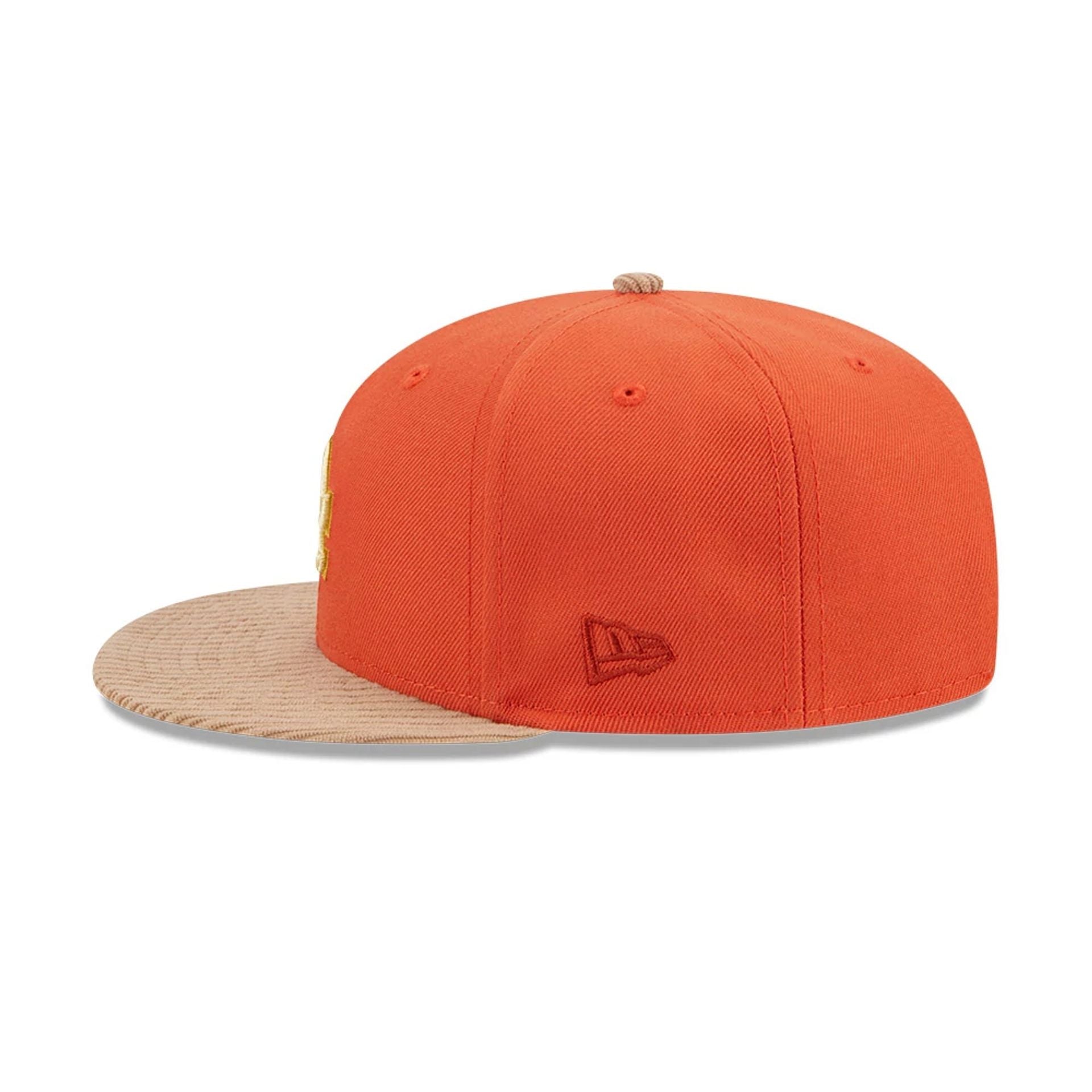 This is a LA Dodgers MLB Autumn Wheat Dark Orange 9FIFTY Snapback Cap 5