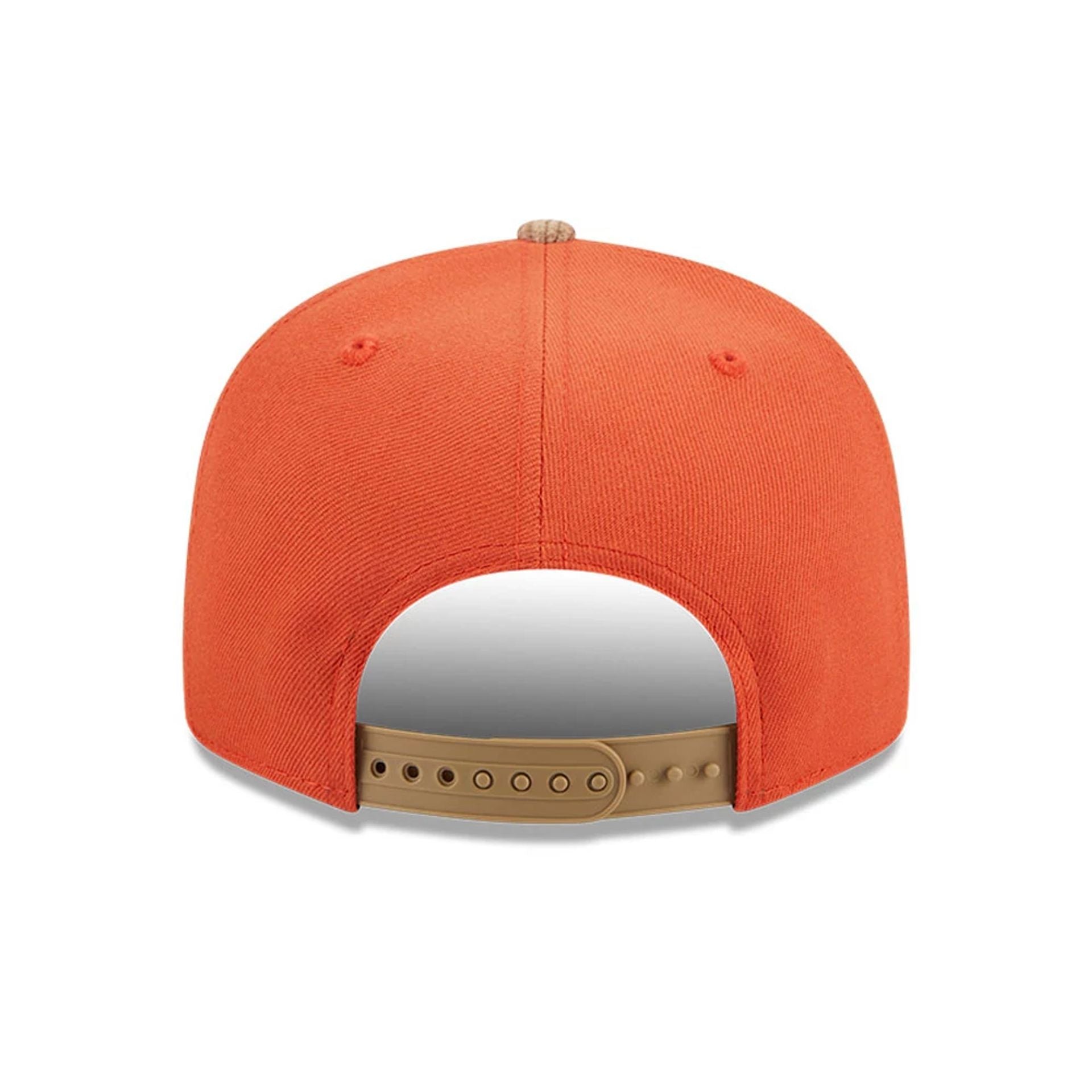 This is a Oakland Athletics MLB Autumn Wheat Dark Orange 9FIFTY Snapback Cap 6