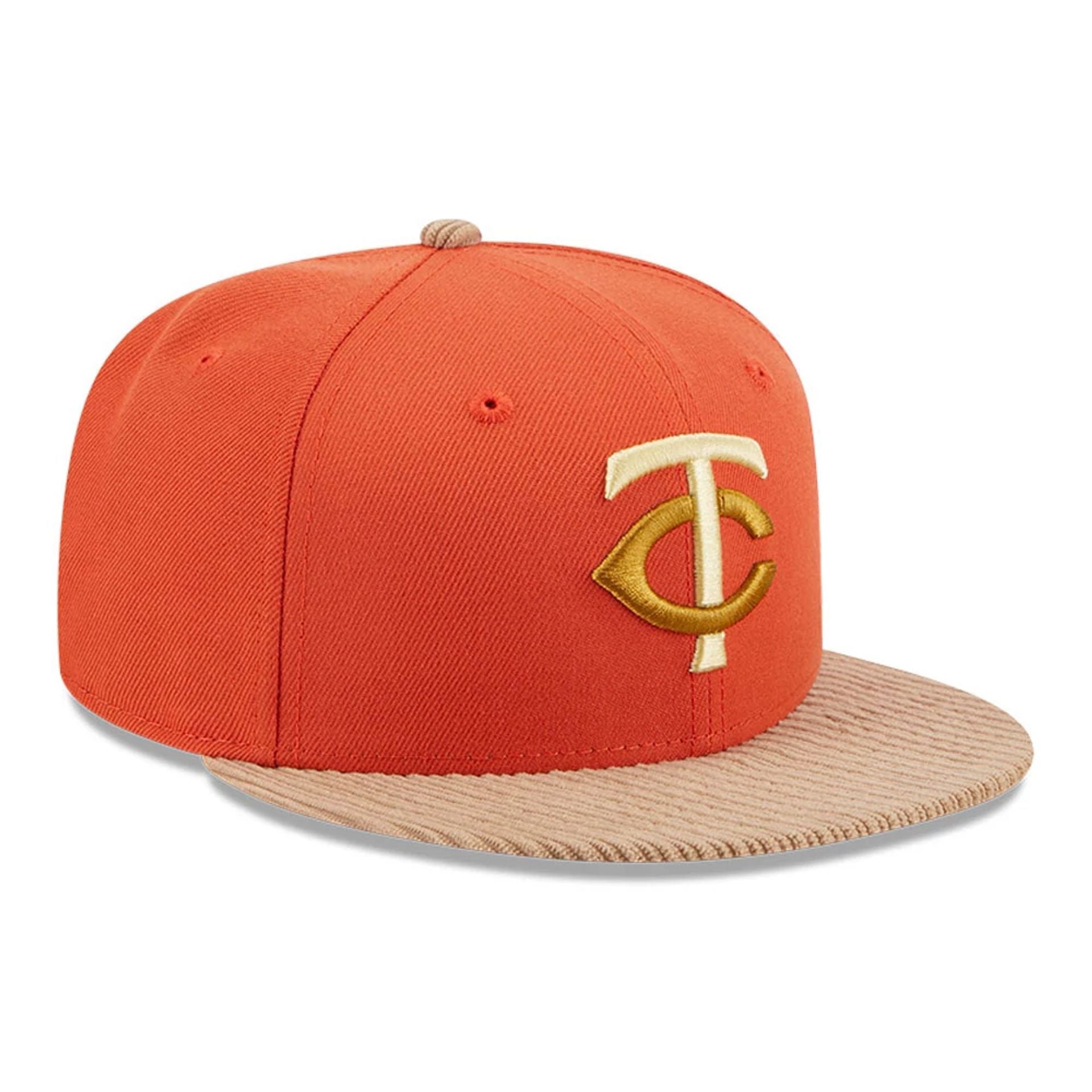 This is a Minnesota Twins MLB Autumn Wheat Dark Orange 9FIFTY Snapback Cap 4