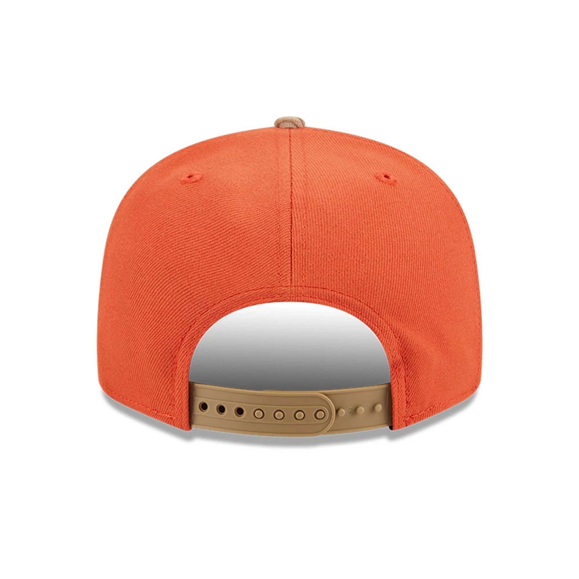 This is a Seattle Mariners MLB Autumn Wheat Dark Orange 9FIFTY Snapback Cap 6