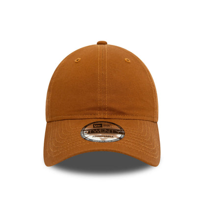 This is a New Era Essential Dark Beige 9TWENTY Adjustable Cap 2