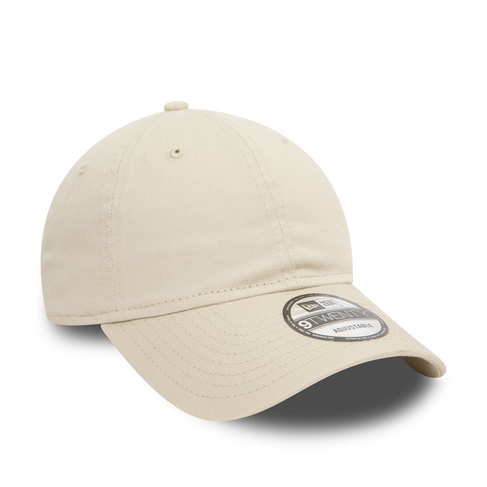 This is a New Era Essential Light Beige 9TWENTY Adjustable Cap 3