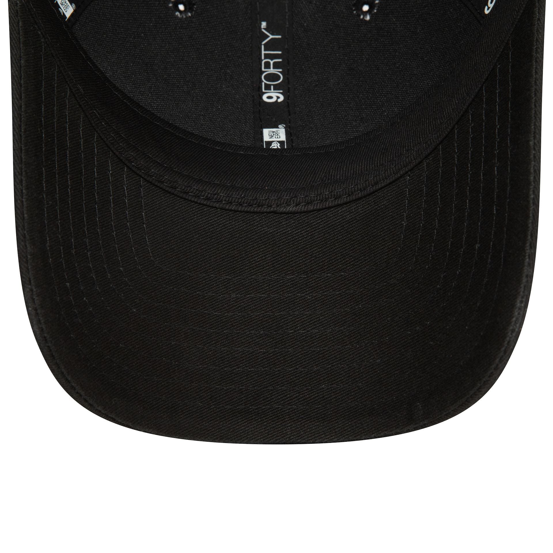 This is a New Era Essential Black 9FORTY Adjustable Cap 5