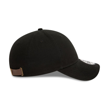 This is a New Era Essential Black 9FORTY Adjustable Cap 7