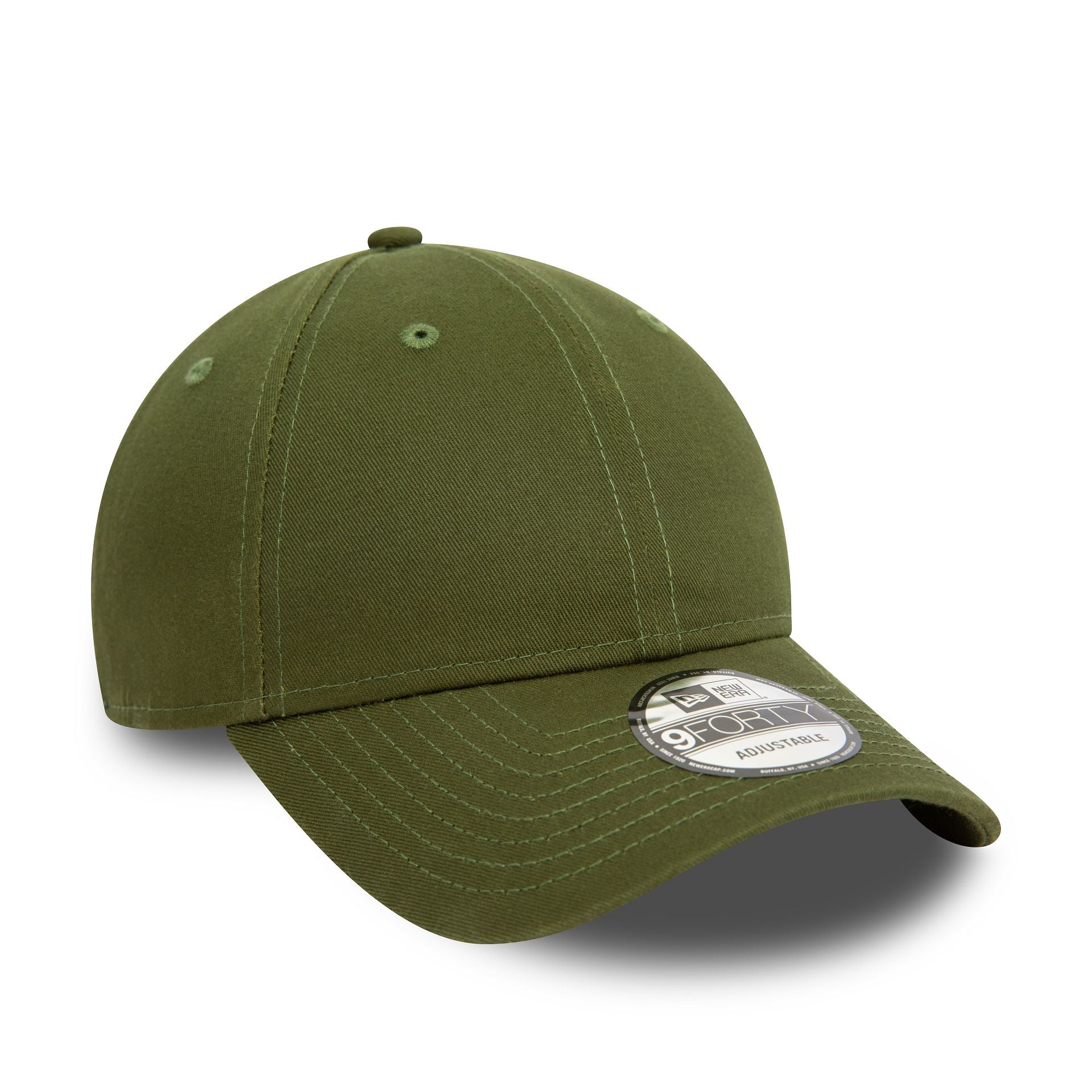 This is a New Era Essential Khaki 9FORTY Adjustable Cap 1