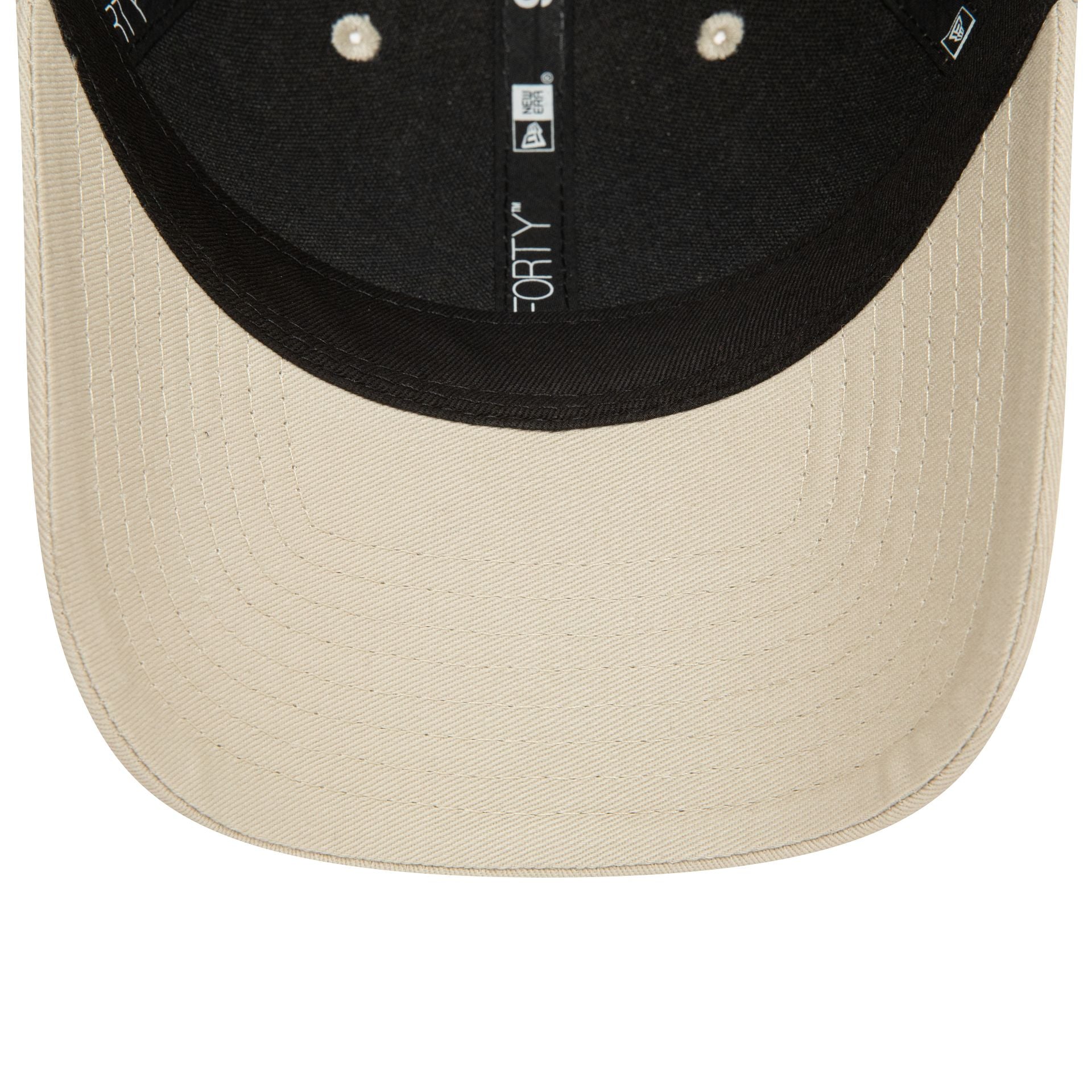 This is a New Era Essential Light Beige 9FORTY Adjustable Cap 5