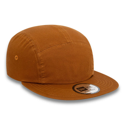 This is a New Era Essential Dark Beige Camper Adjustable Cap 3