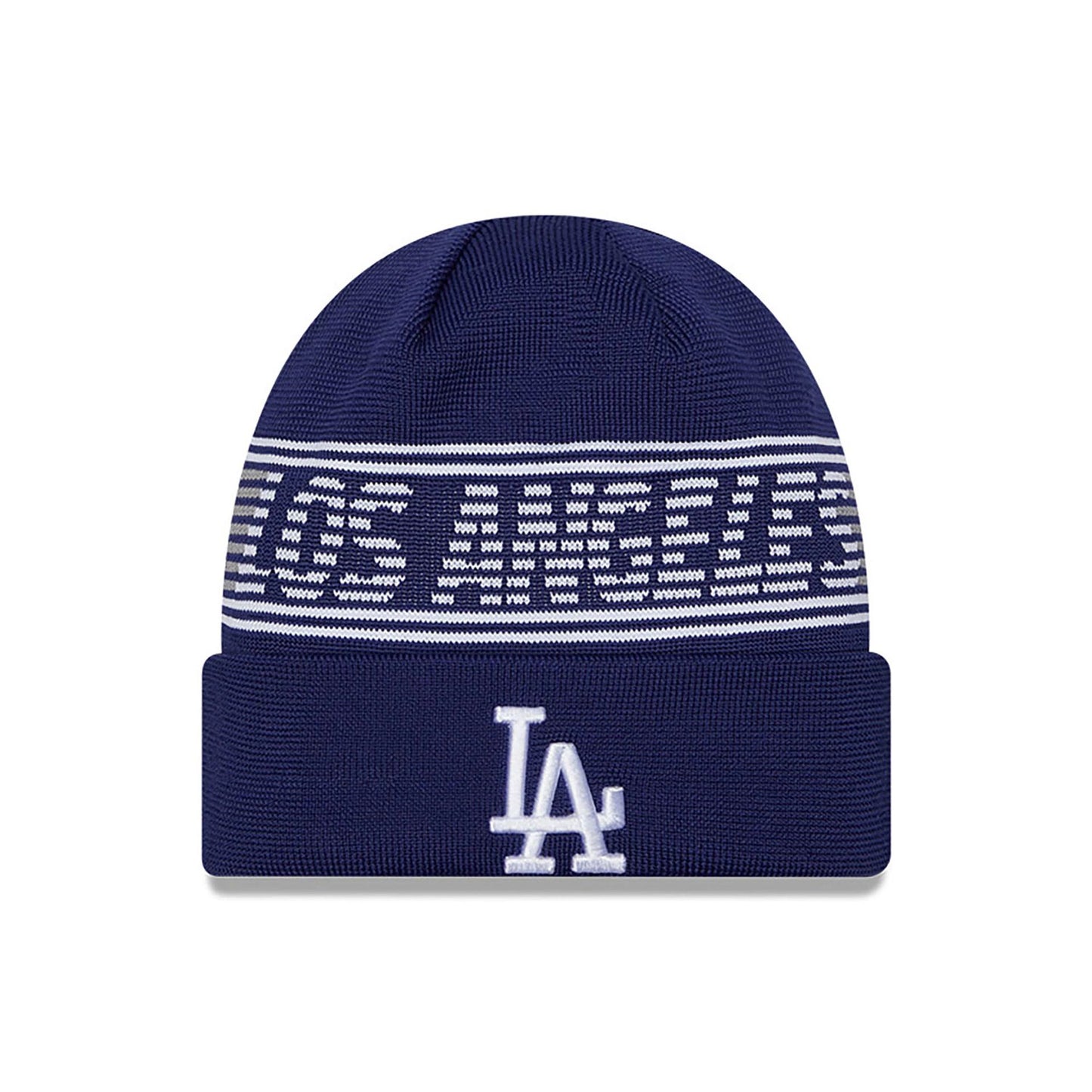 This is a LA Dodgers City Connect Dark Blue Sport Knit Beanie Hat 1