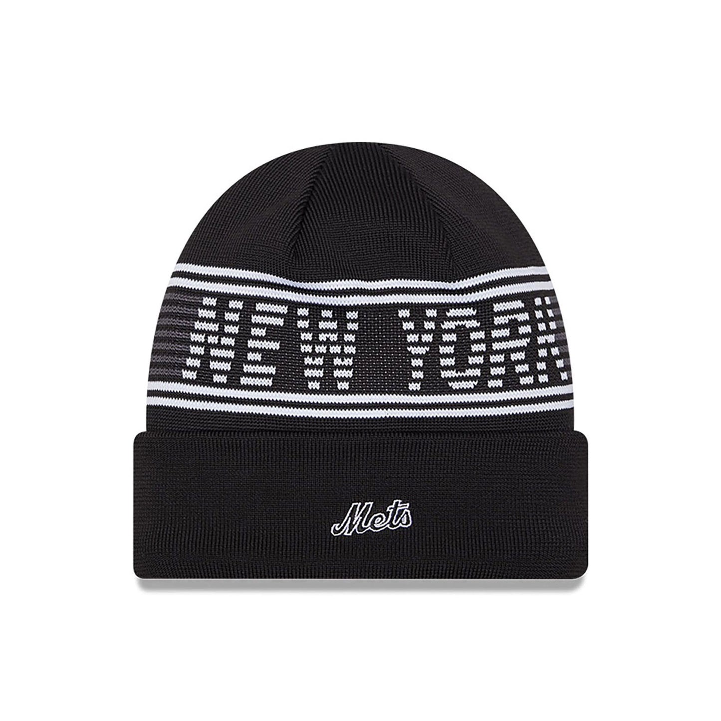 This is a New York Mets City Connect Black Sport Knit Beanie Hat 2