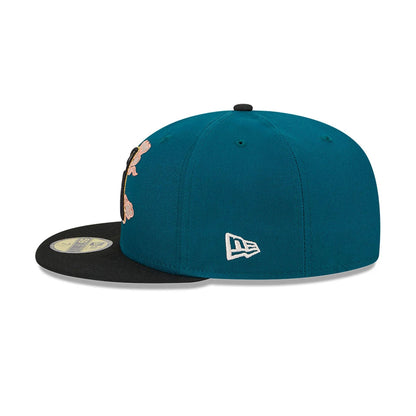 This is a Arizona Diamondbacks Cloud Spiral Dark Green 59FIFTY Fitted Cap 5