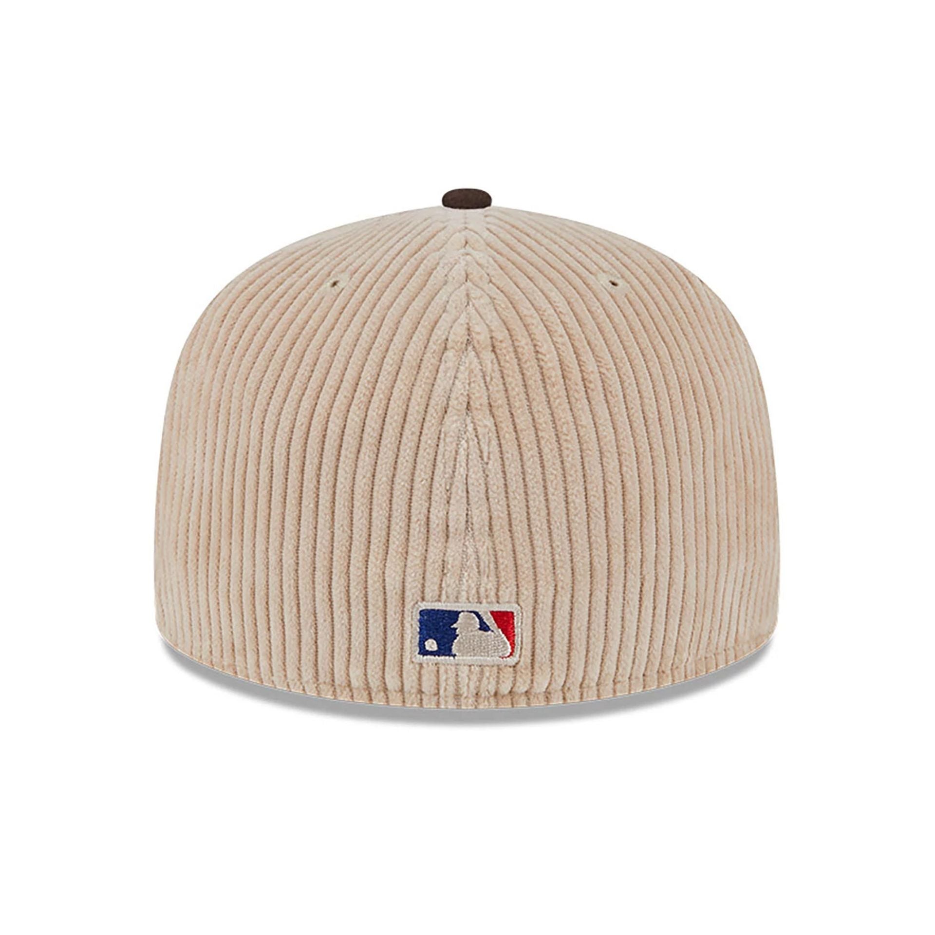 This is a New York Yankees Fall Cord Beige 59FIFTY Fitted Cap 7