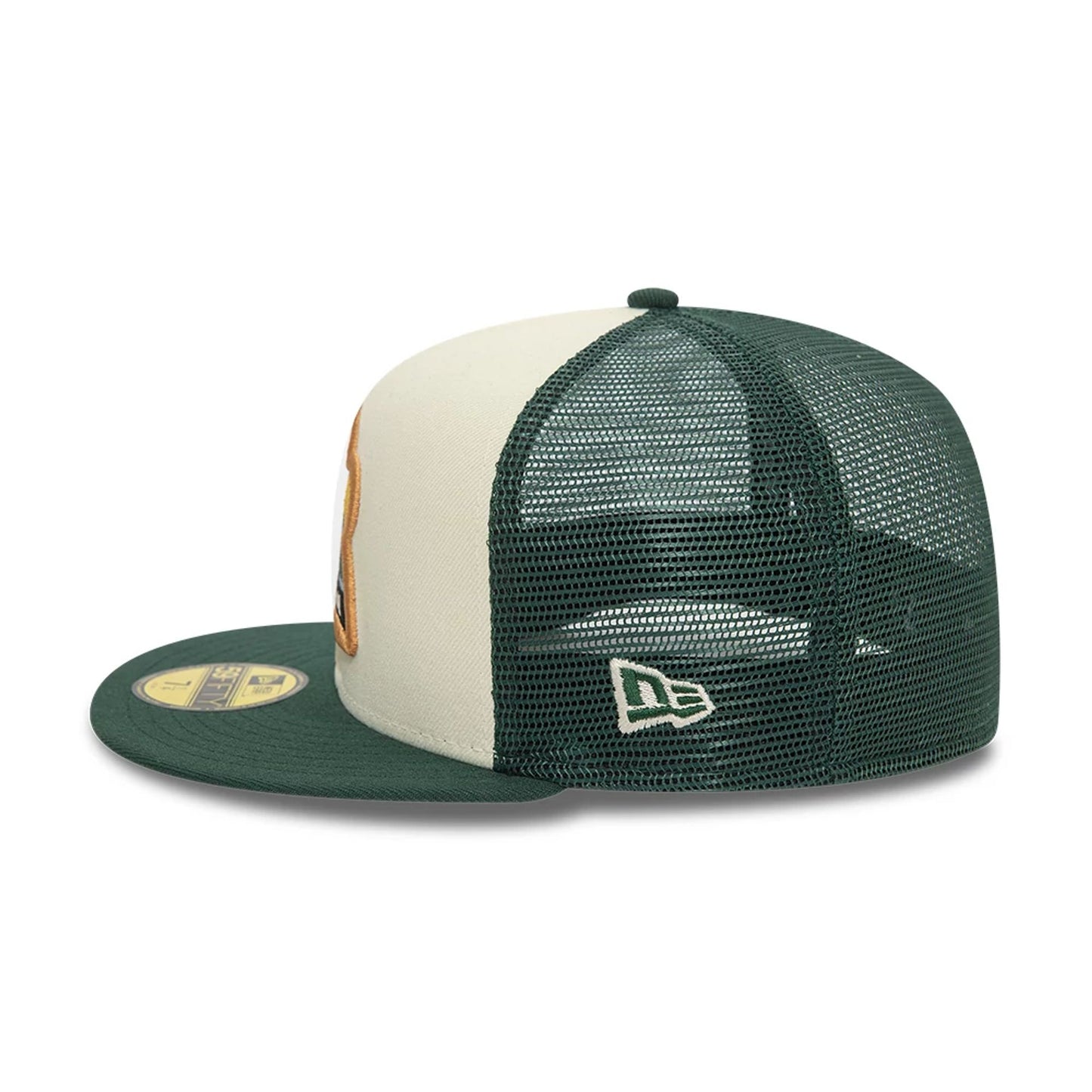 This is a New Era Cryptid Dark Green 59FIFTY Fitted Cap 6