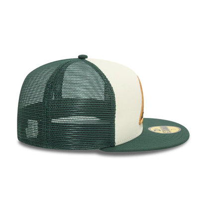 This is a New Era Cryptid Dark Green 59FIFTY Fitted Cap 7