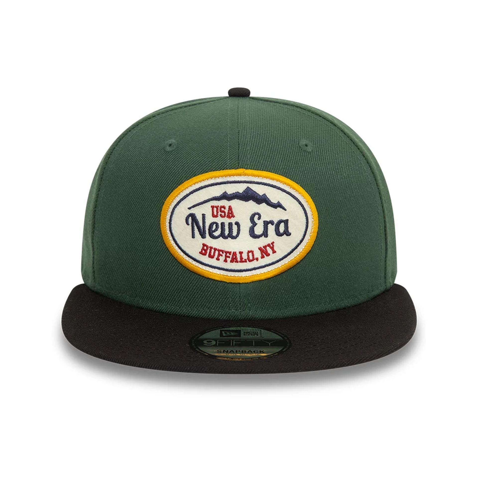 This is a New Era Oval Patch Dark Green 9FIFTY Snapback Cap 2