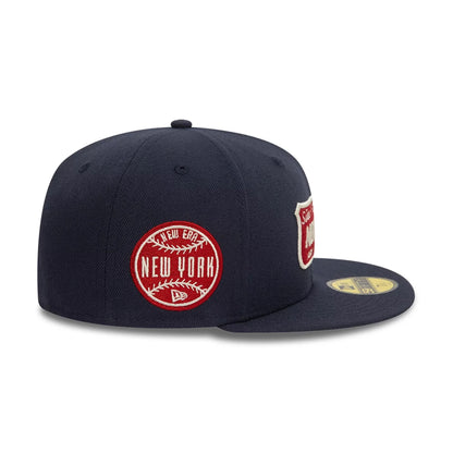 This is a New Era Shield Navy 59FIFTY Fitted Cap 7