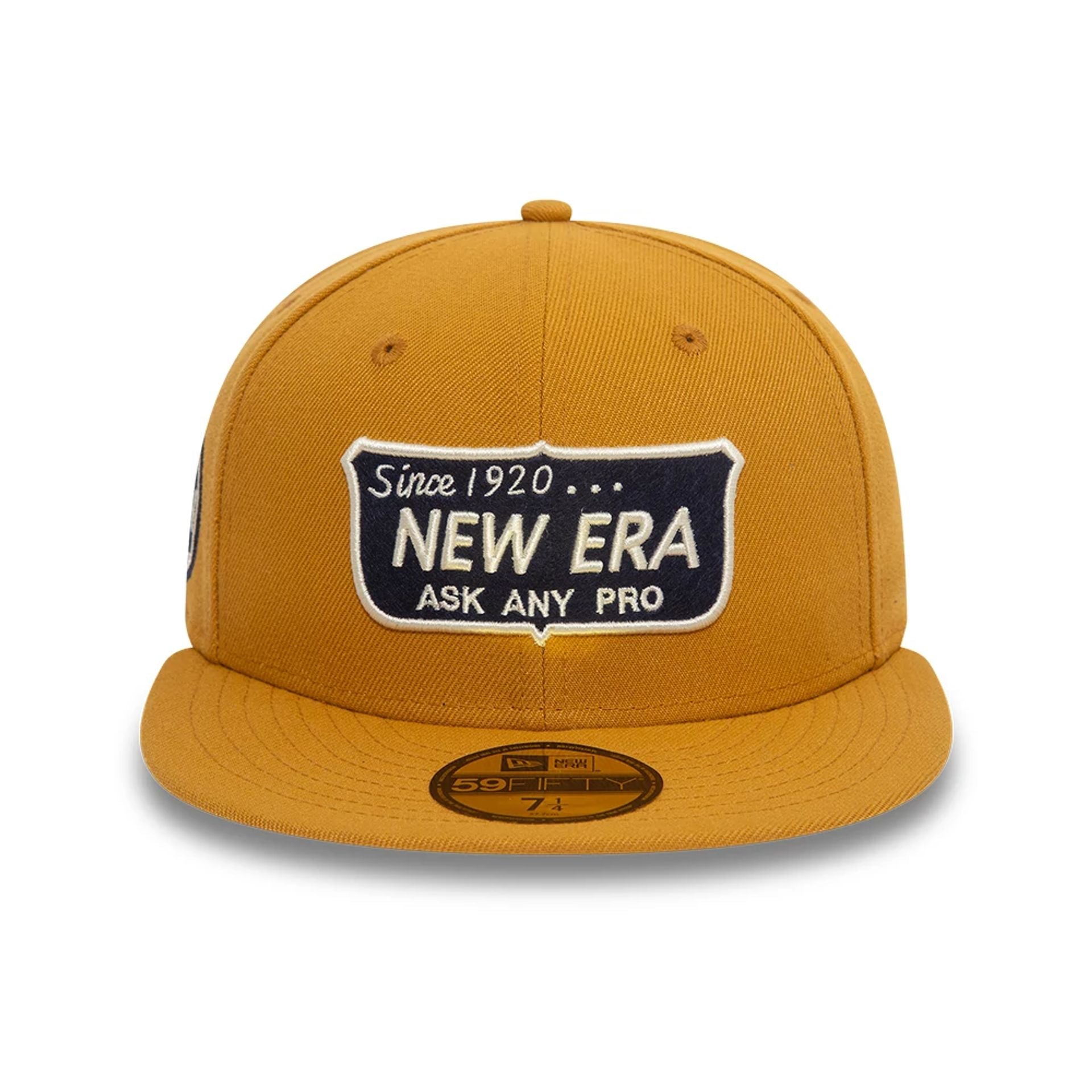 This is a New Era Shield Tan 59FIFTY Fitted Cap 2