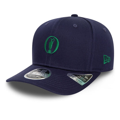 This is a The Open Championships Seasonal Navy 9FIFTY Stretch Snap Cap 1