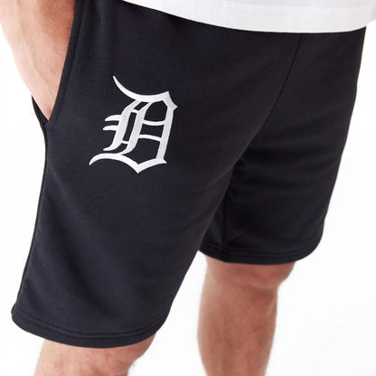 The Male model is wearing Detroit Tigers League Essential Black Shorts 1