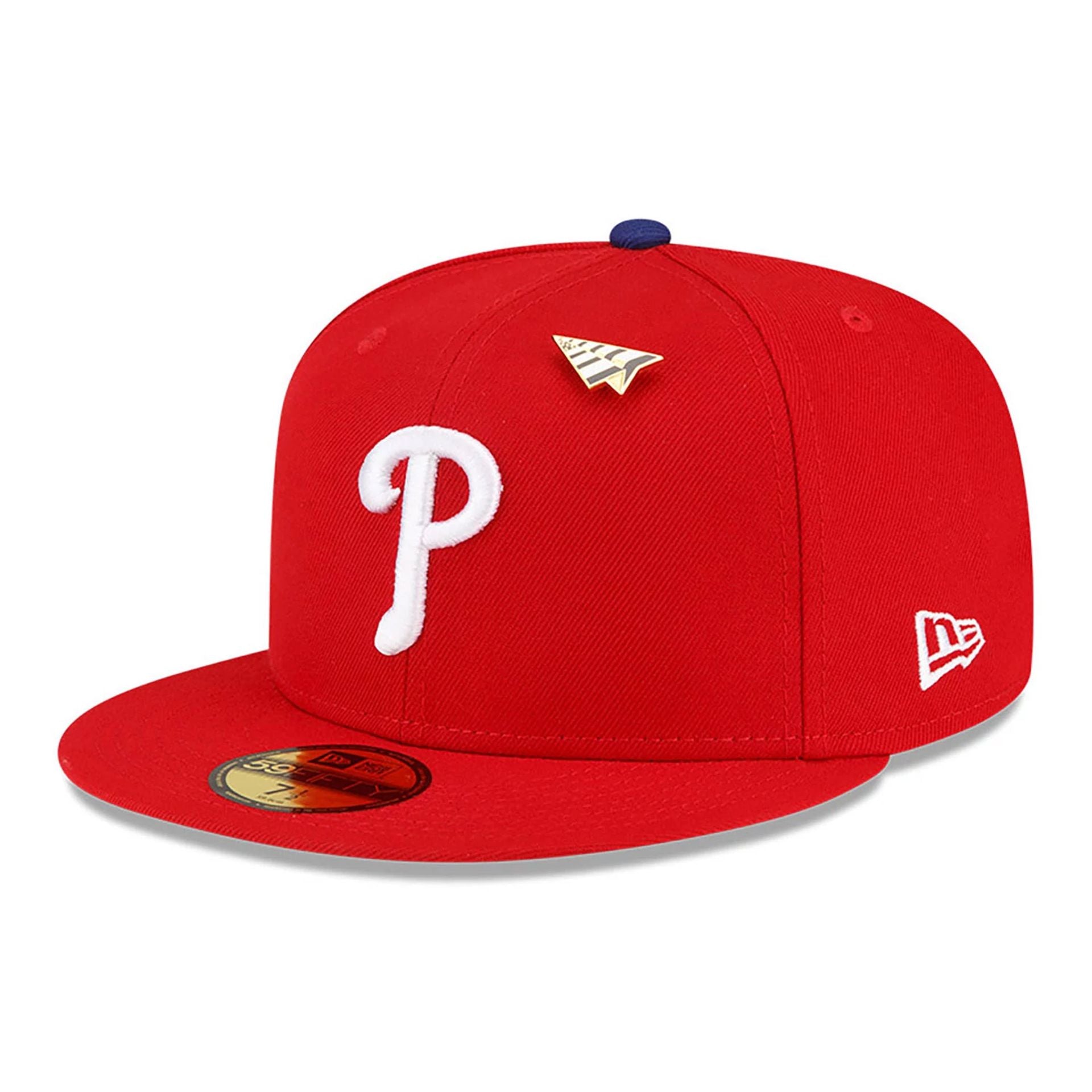 This is a Philadelphia Phillies Paper Planes x MLB Red 59FIFTY Fitted Cap 4