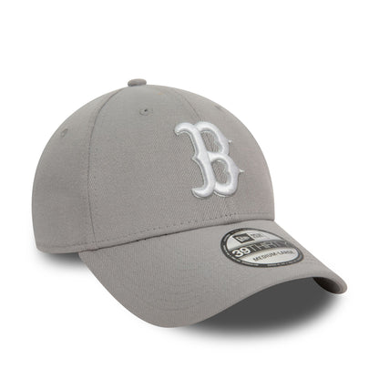 This is a Boston Red Sox League Essential Grey 39THIRTY Stretch Fit Cap 3