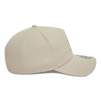 This is a New York Yankees Neutral Light Beige 9FORTY E-Frame Adjustable Cap 7