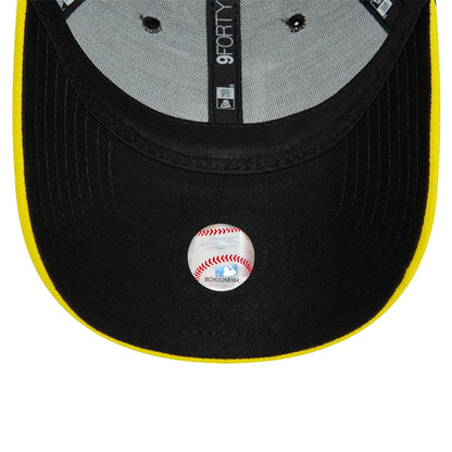 This is a LA Dodgers MLB Flame Visor Black 9FORTY Adjustable Cap 2