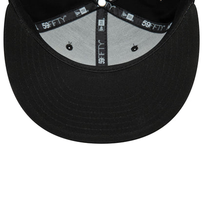 This is a New Era Carnaby Address Black 59FIFTY Fitted Cap 5