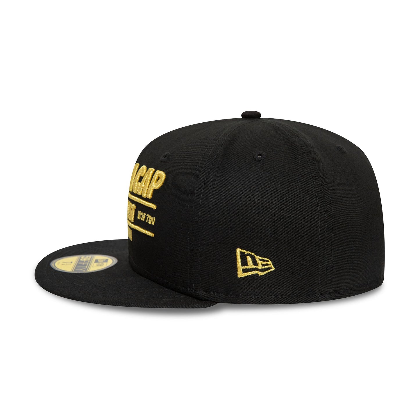 This is a New Era Carnaby Address Black 59FIFTY Fitted Cap 6