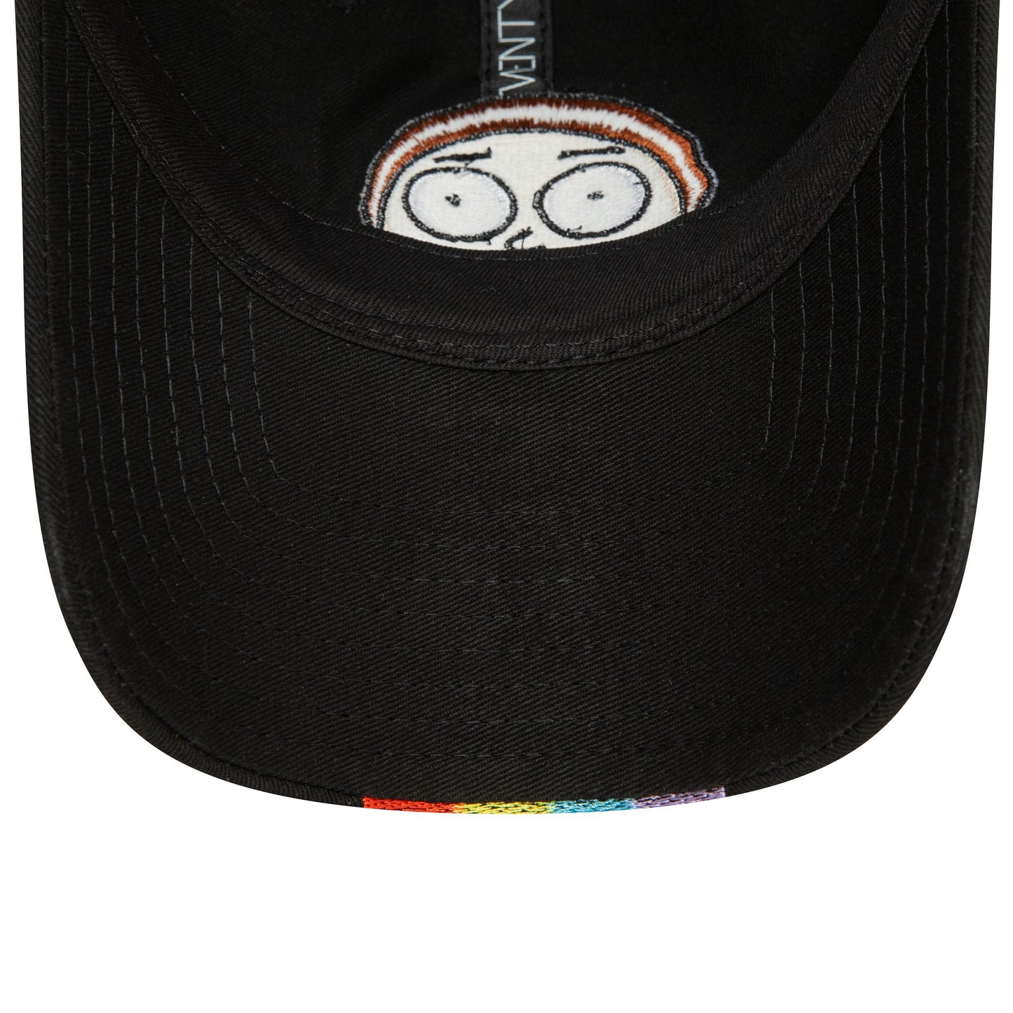 This is a Rick And Morty Rick Rainbow Morty Black 9TWENTY Adjustable Cap 5