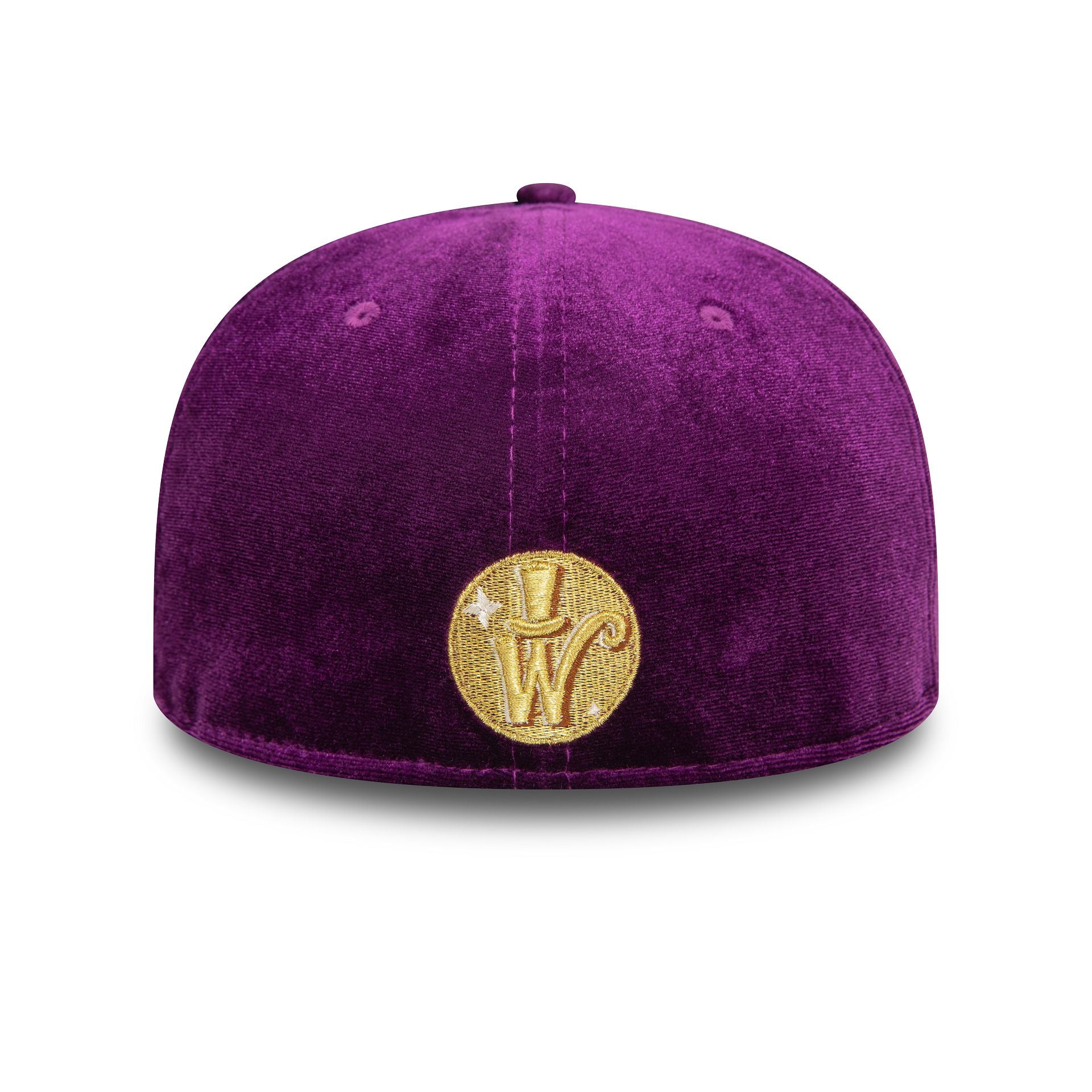 This is a Willy Wonka And The Chocolate Factory Velvet Purple 59FIFTY Fitted Cap 3