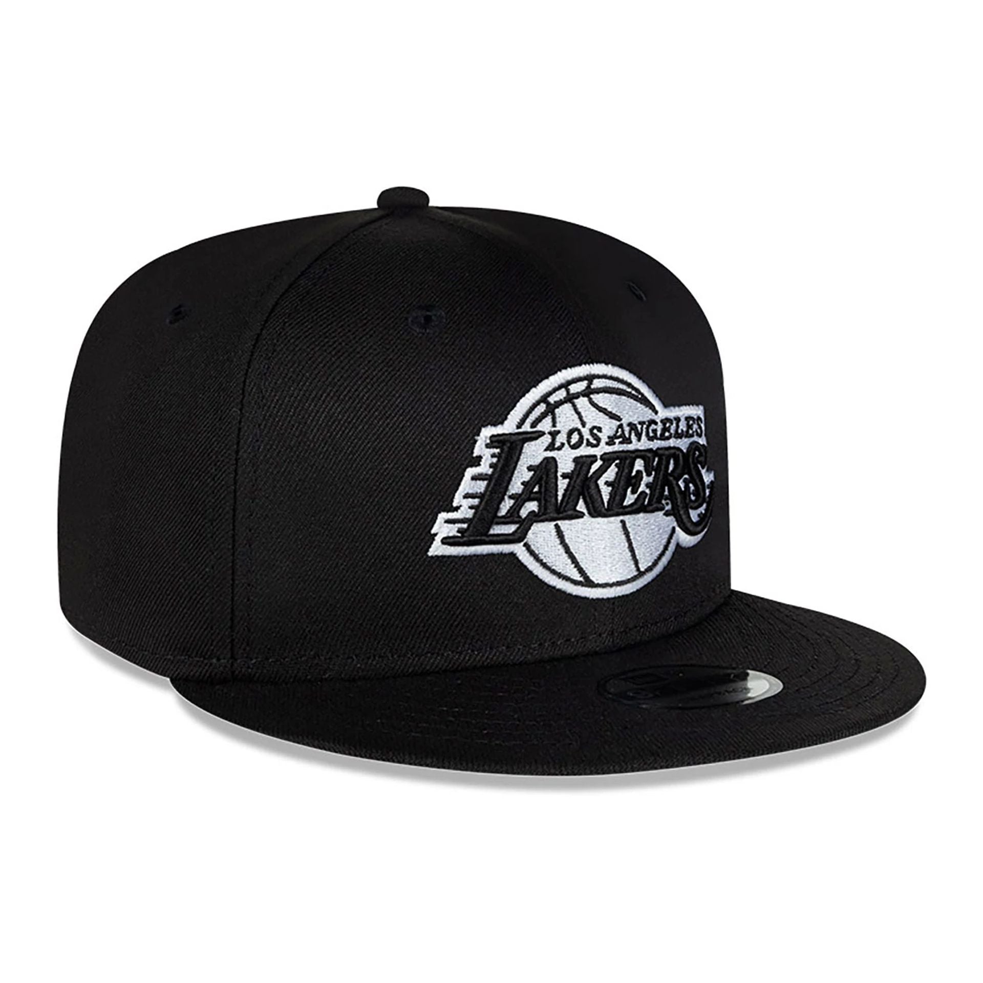 This is a LA Lakers Chain Stitch Black 9FIFTY Snapback Cap 5