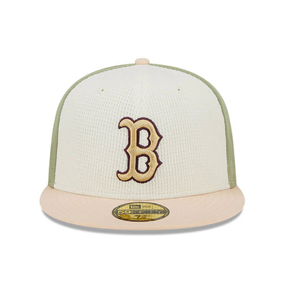 This is a Boston Red Sox Thermal Front Pastel Green 59FIFTY Fitted Cap 3