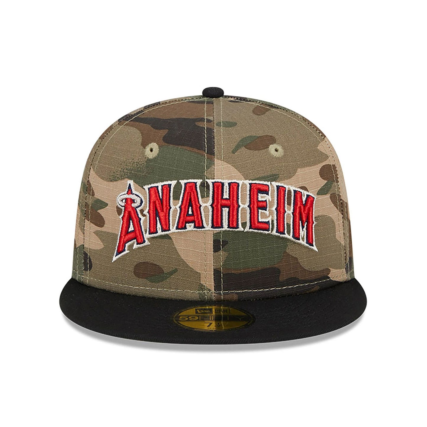 This is a LA Angels Camo Crown Green 59FIFTY Fitted Cap 3