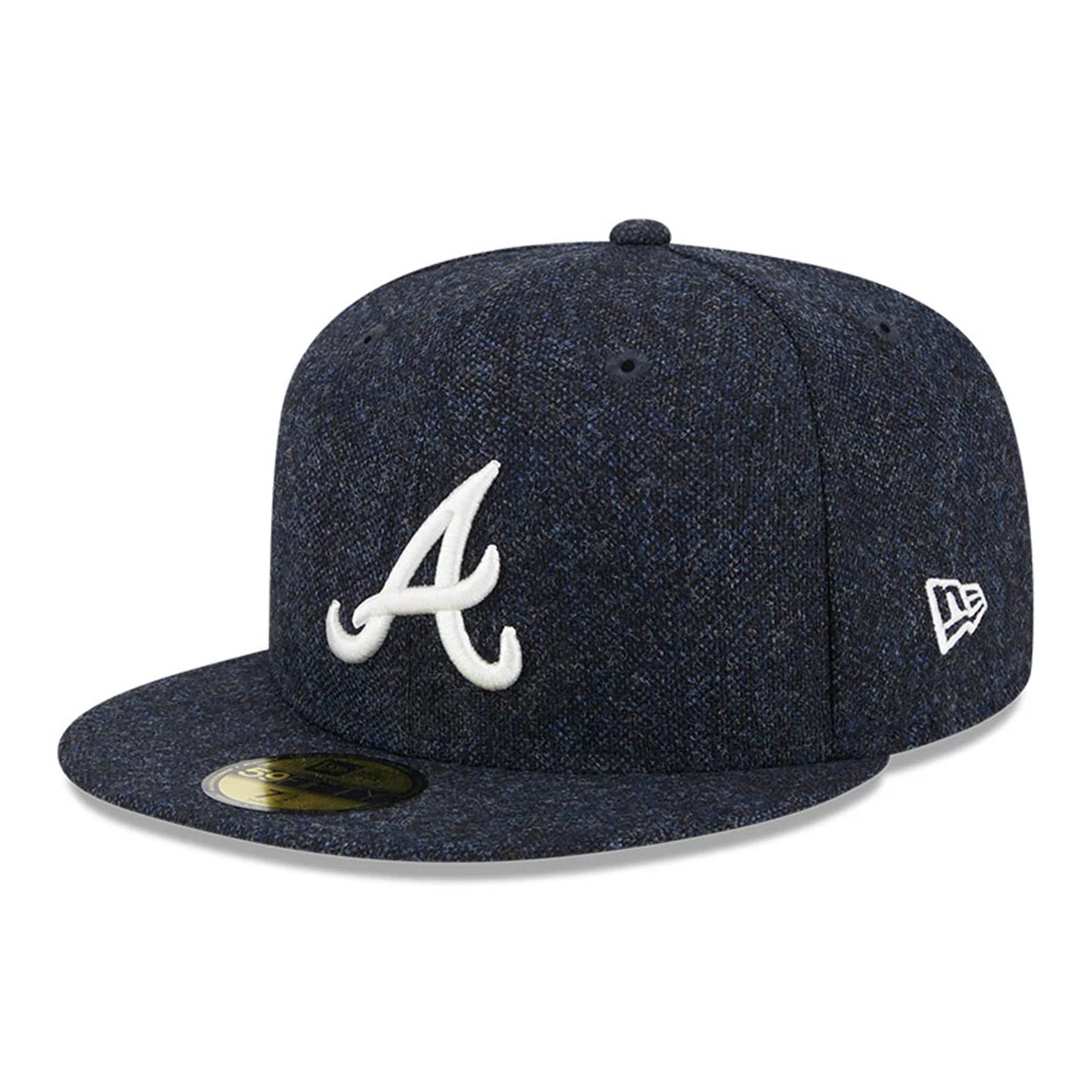 This is a Atlanta Braves Moon Navy 59FIFTY Fitted Cap 1