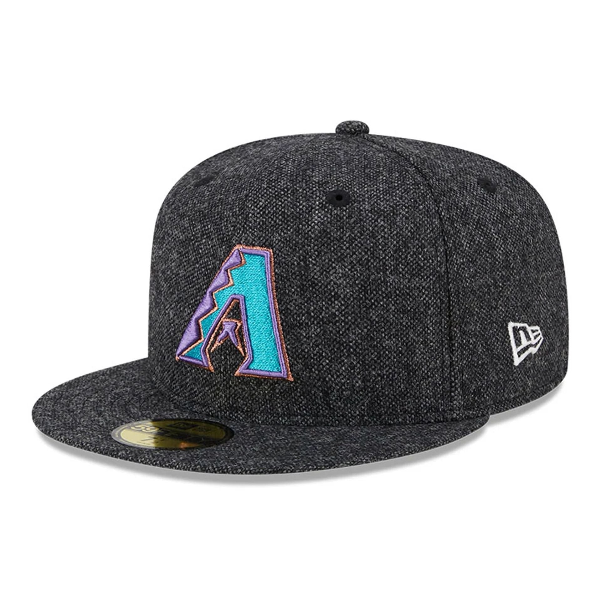 This is a Arizona Diamondbacks Moon Black 59FIFTY Fitted Cap 1