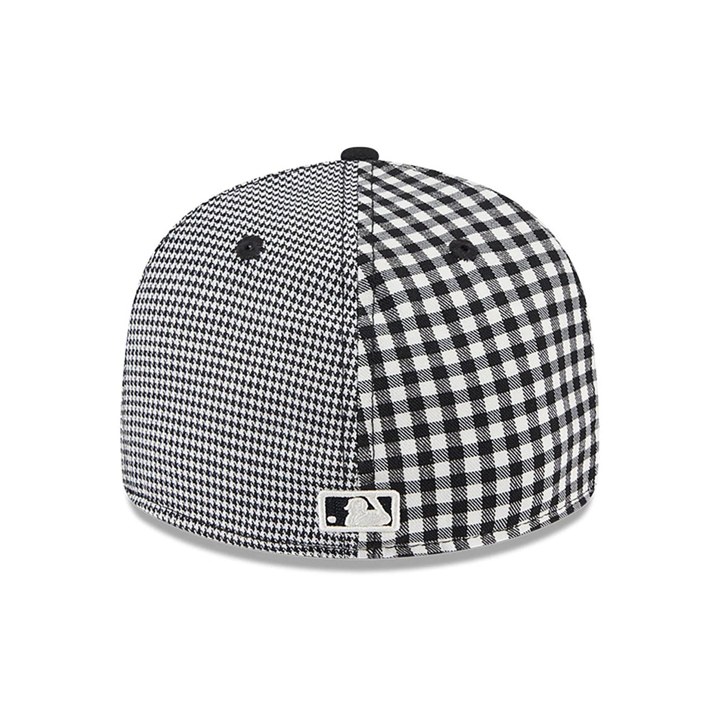 This is a San Diego Padres Patch Plaid Black Low Profile 59FIFTY Fitted Cap 5