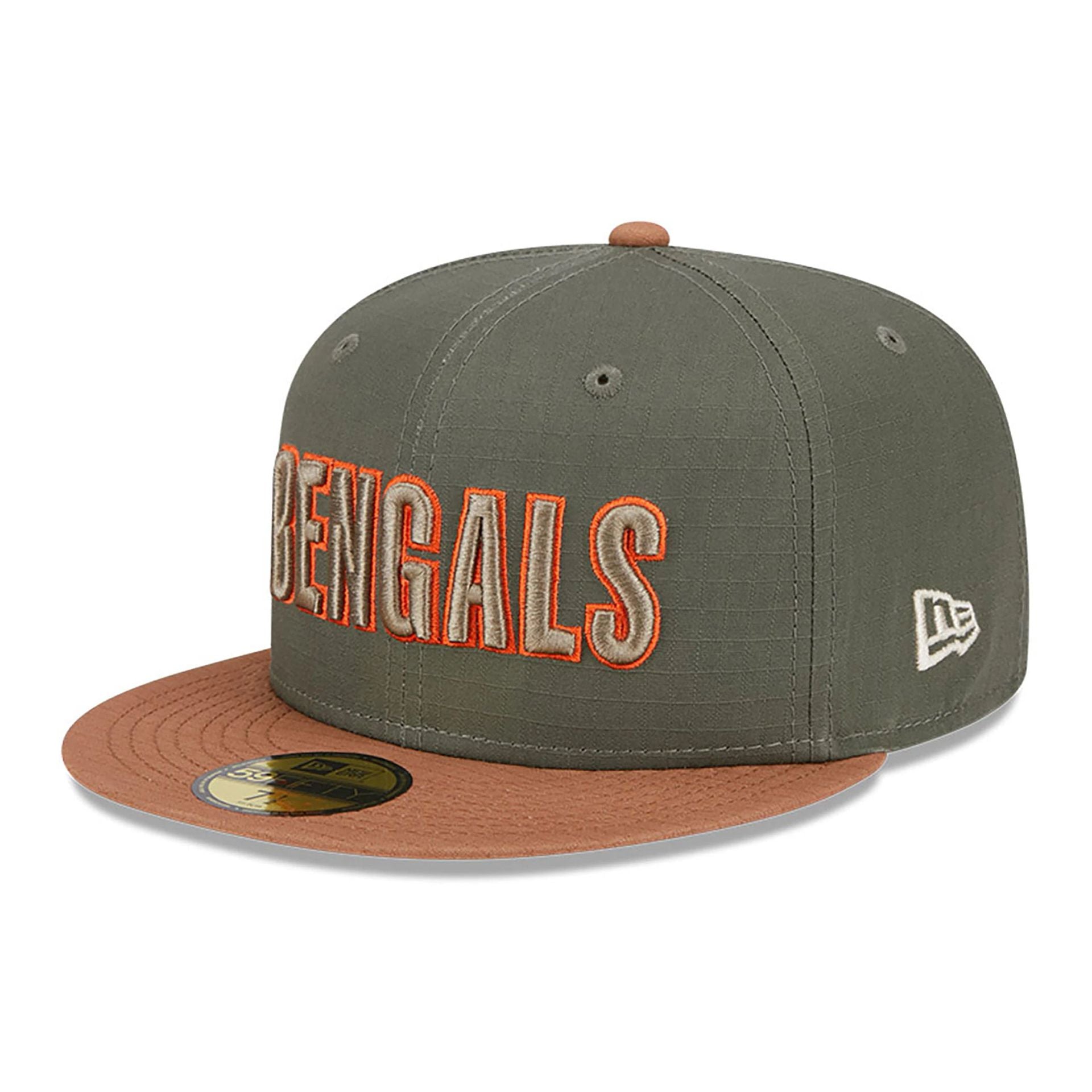 This is a Cincinnati Bengals Ripstop Green 59FIFTY Fitted Cap 4