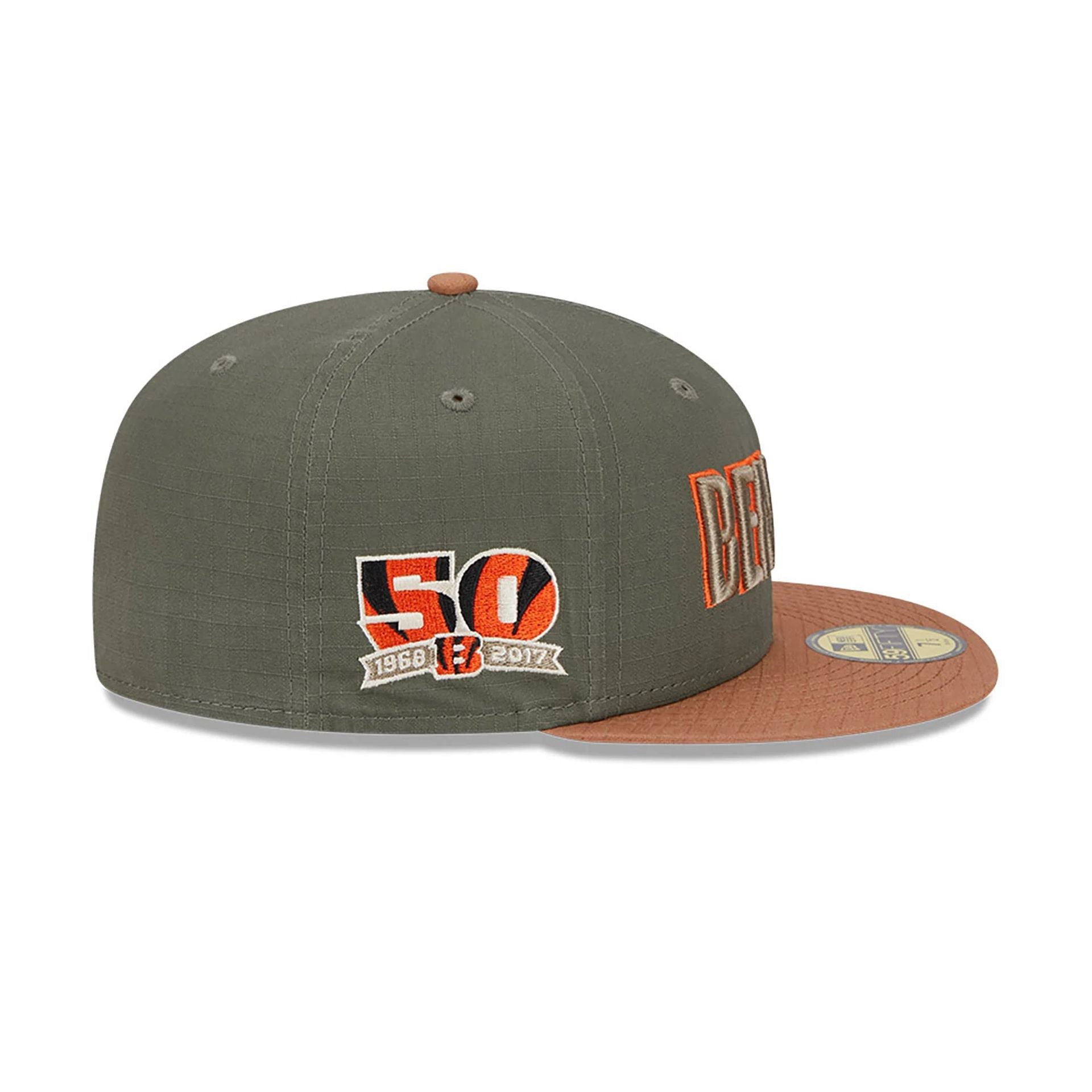 This is a Cincinnati Bengals Ripstop Green 59FIFTY Fitted Cap 7