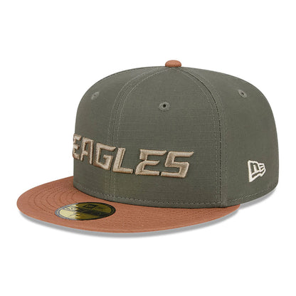 This is a Philadelphia Eagles Ripstop Green 59FIFTY Fitted Cap 4