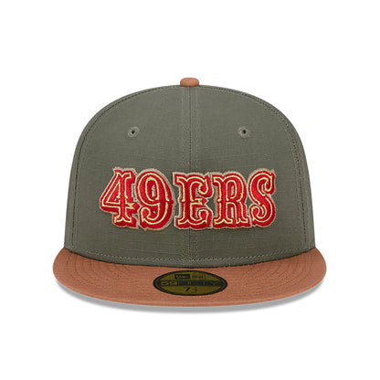 This is a San Francisco 49ers Ripstop Green 59FIFTY Fitted Cap 3