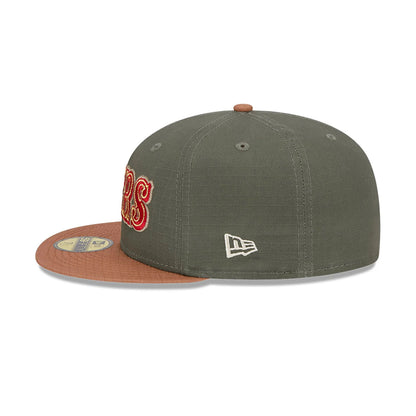 This is a San Francisco 49ers Ripstop Green 59FIFTY Fitted Cap 6