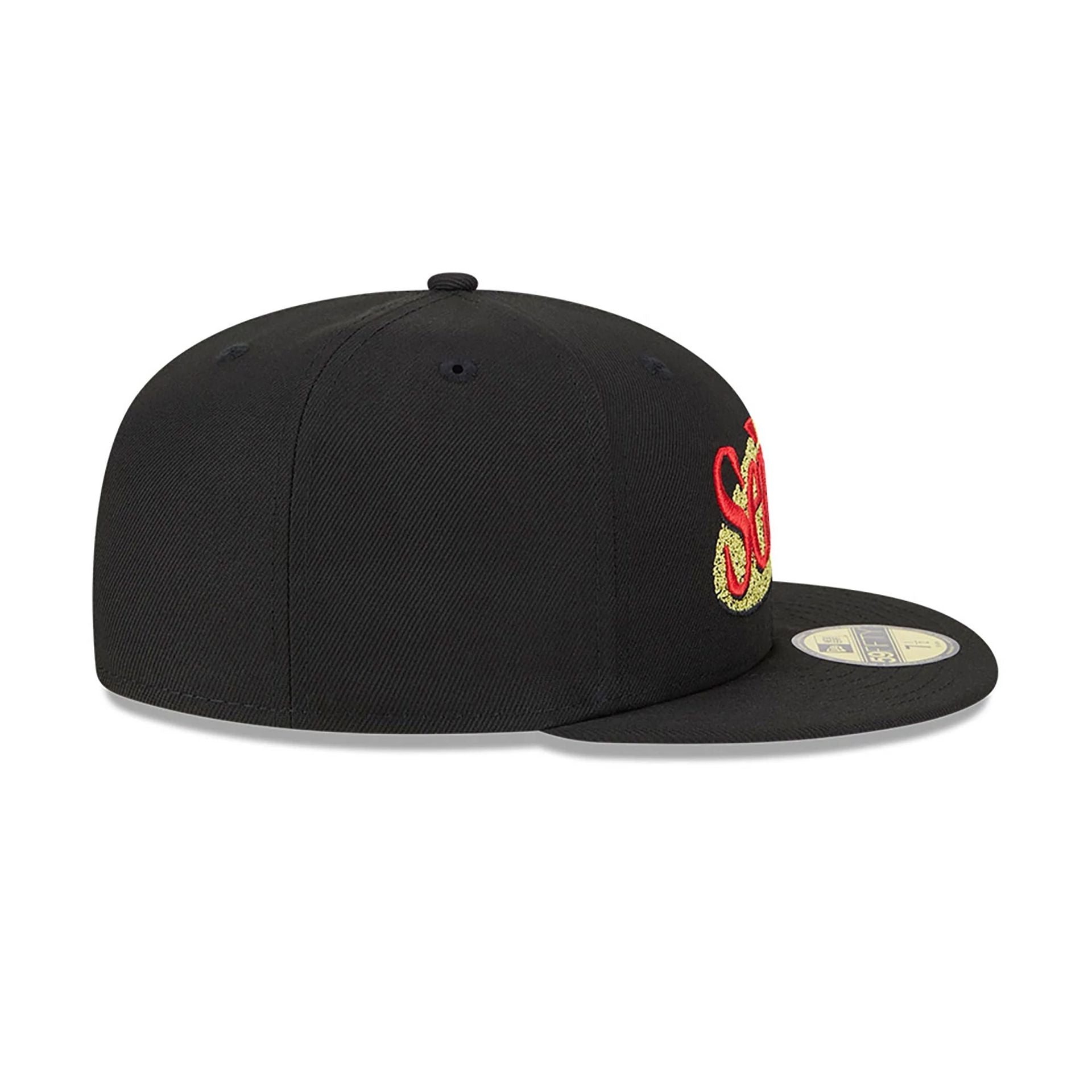 This is a Seinfeld Black 59FIFTY Fitted Cap 6