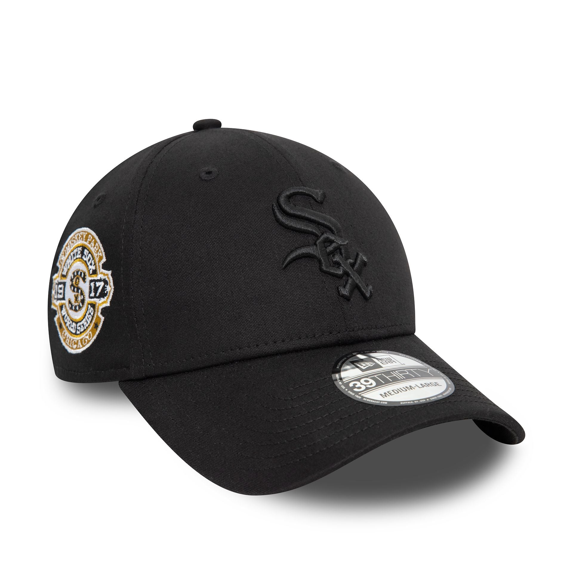 This is a Chicago White Sox World Series Black 39THIRTY Stretch Fit Cap 3