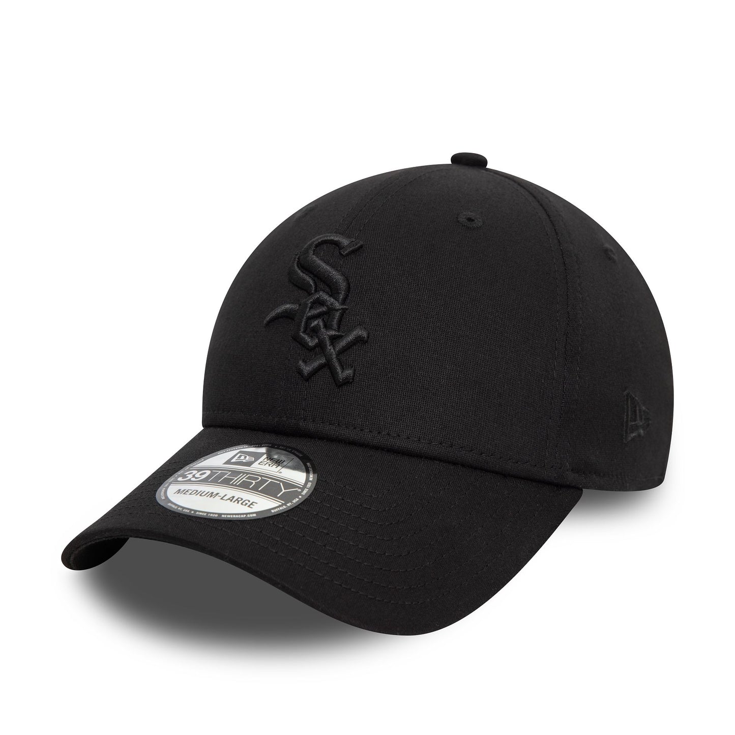 This is a Chicago White Sox World Series Black 39THIRTY Stretch Fit Cap 1