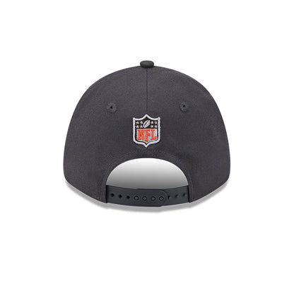 This is a Cleveland Browns NFL Draft 2024 Dark Grey 9FORTY Stretch-Snap Cap 5