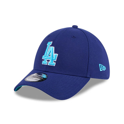 This is a LA Dodgers MLB Father's Day 2024 Dark Blue 39THIRTY Stretch Fit Cap 6