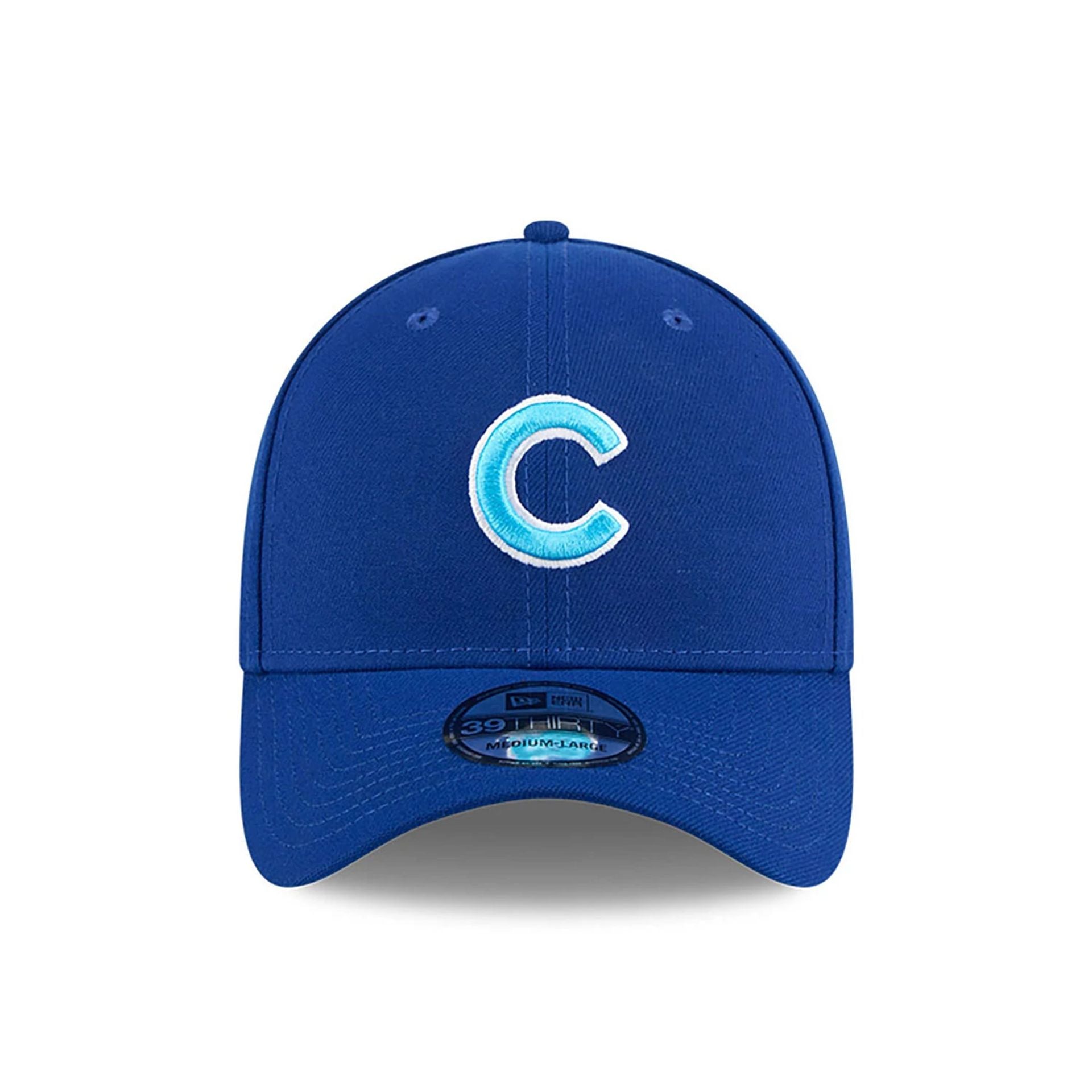 This is a Chicago Cubs MLB Father's Day 2024 Blue 39THIRTY Stretch Fit Cap 5