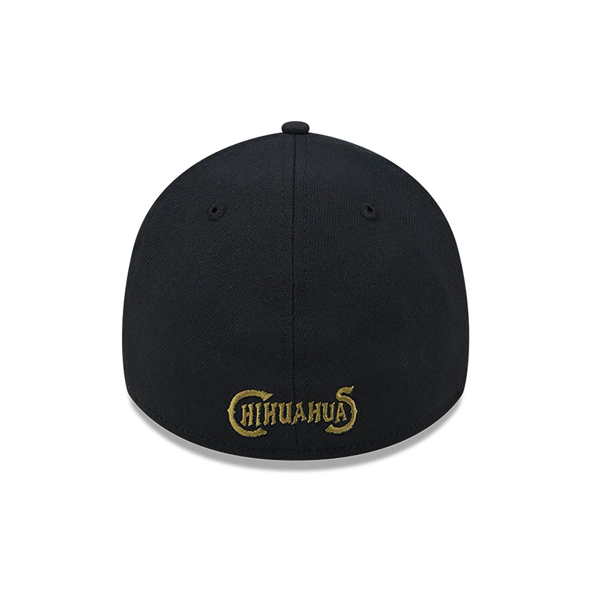 This is a El Paso Chihuahuas MiLB Armed Forces Day 2024 Black 39THIRTY Stretch Fit Cap 5