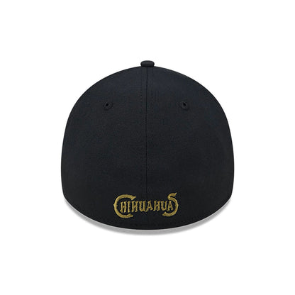 This is a El Paso Chihuahuas MiLB Armed Forces Day 2024 Black 39THIRTY Stretch Fit Cap 5