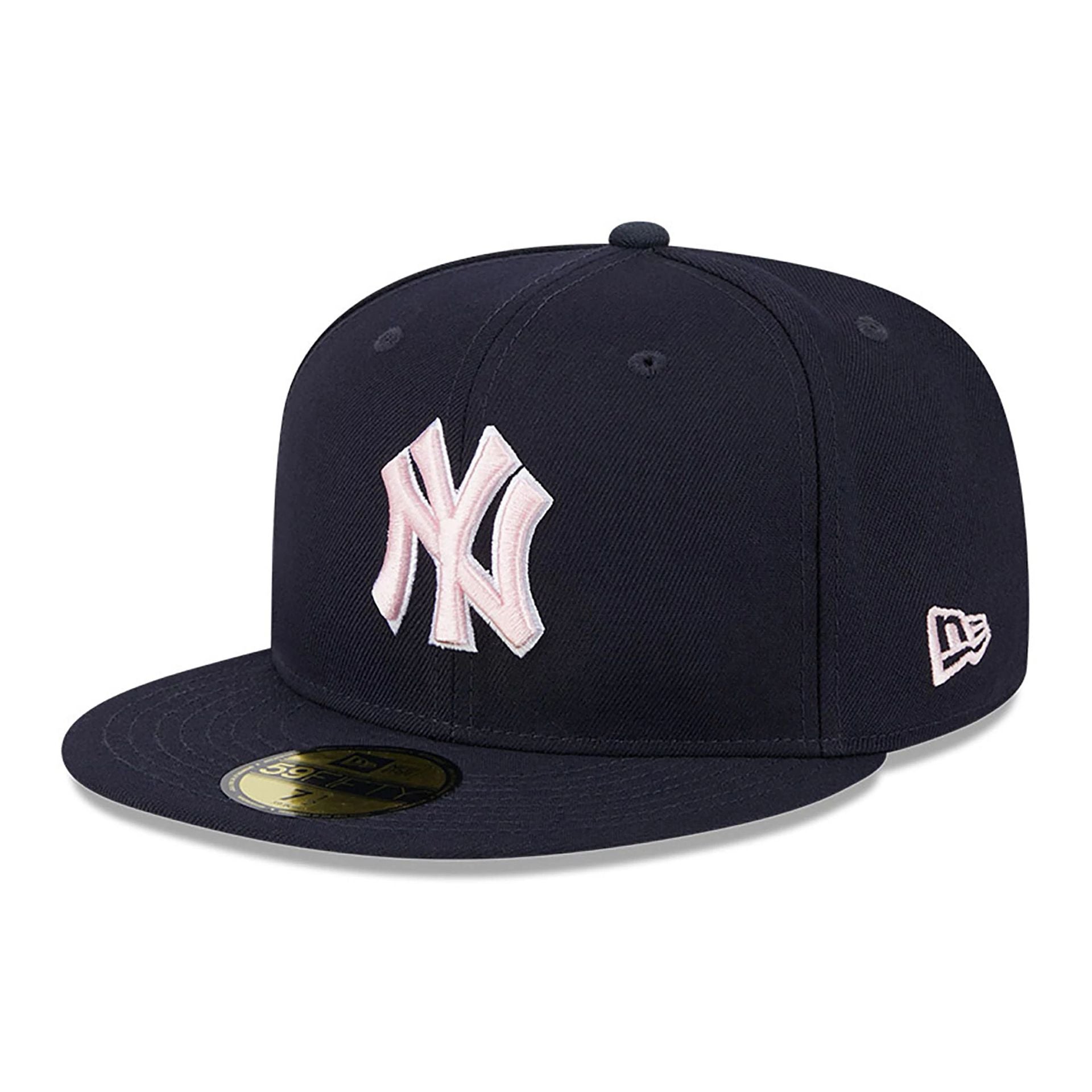 This is a New York Yankees MLB Mother's Day 2024 Navy 59FIFTY Fitted Cap 1